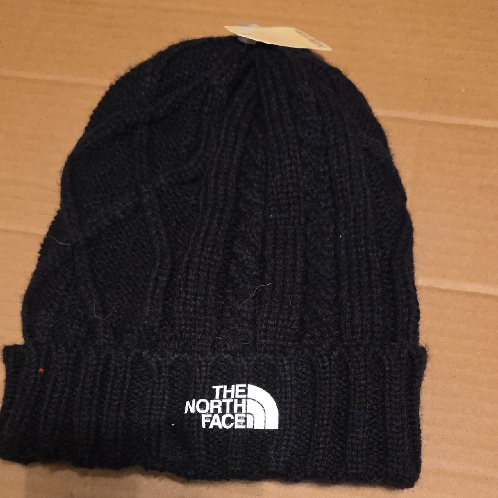 The North Face Black Cable Knit Beanie